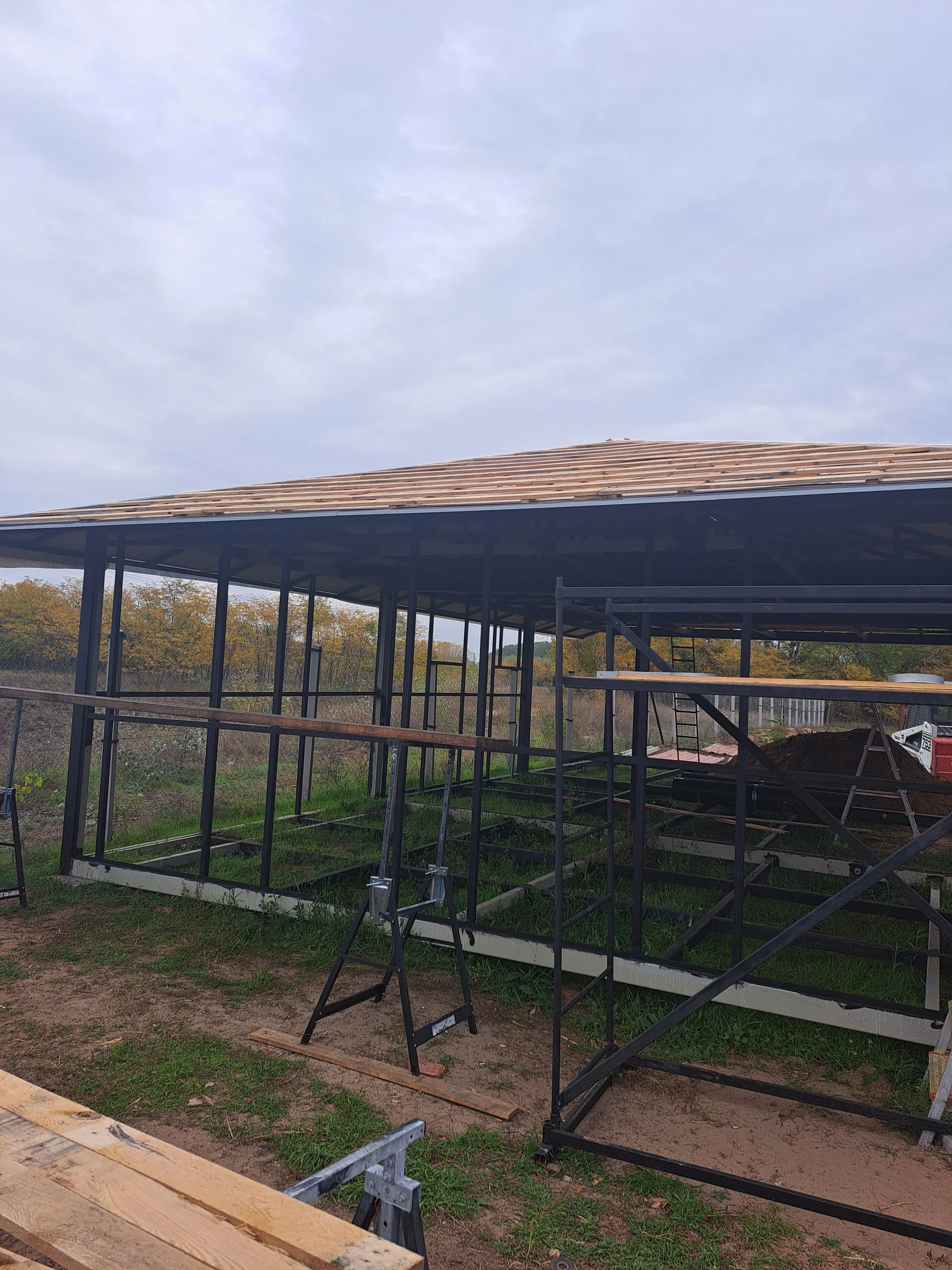 Faház építés - Alapozási munkák